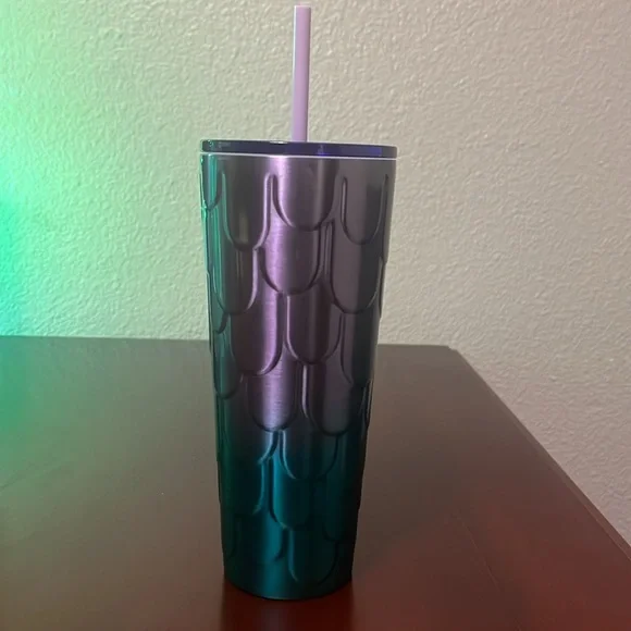 *Brand New* 2023 Starbucks Spring Purple Twilight Ombre Mermaid Scales Stainless - Picture 3 of 6